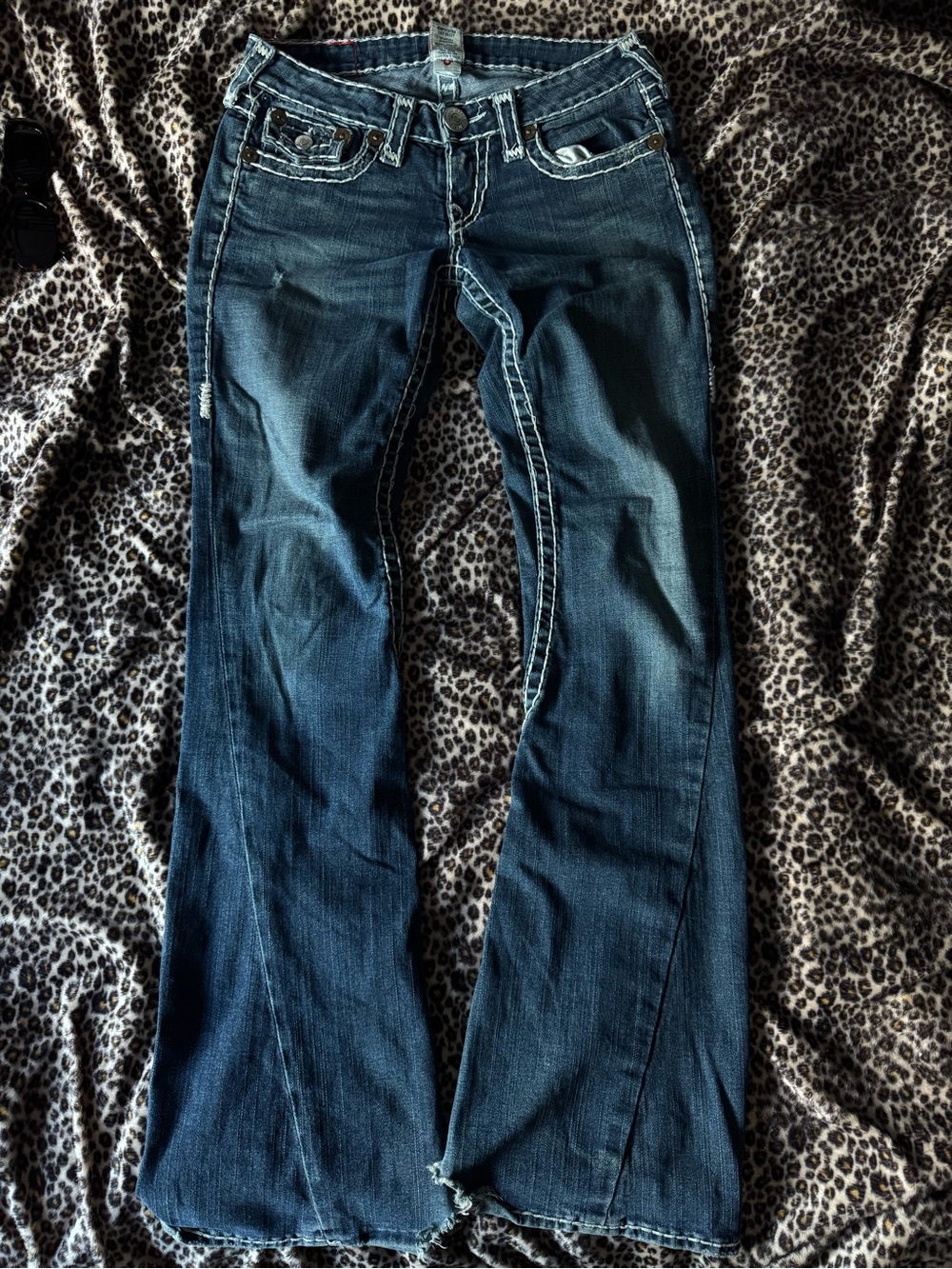 Authentic Vintage True Religion Bootcut Jeans with Light Distressing at bottom